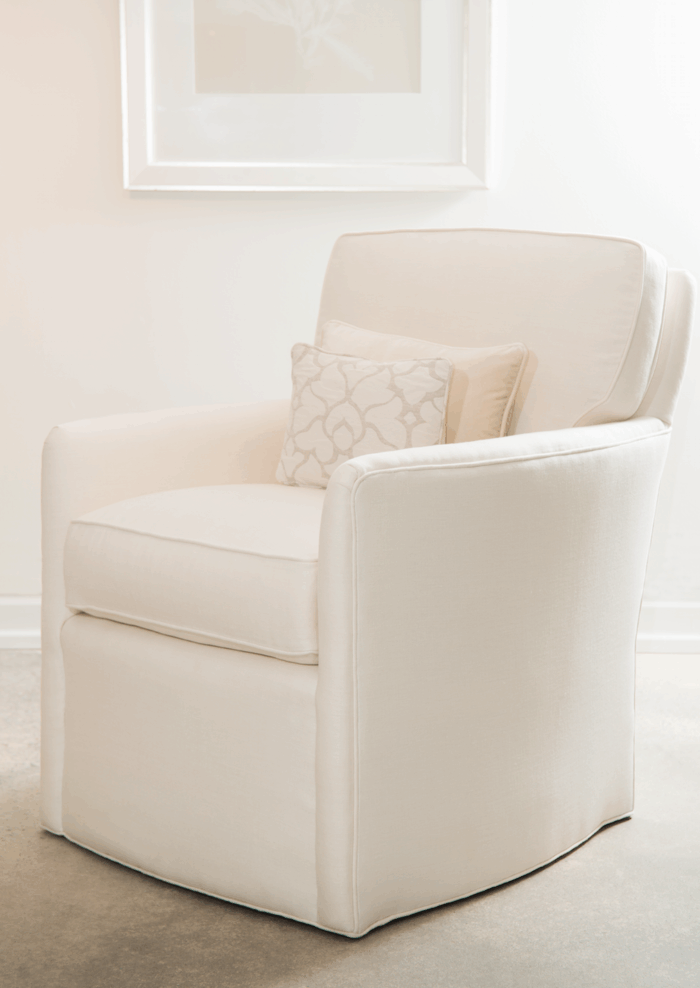Angelique Swivel Chair by Bruce Andrews